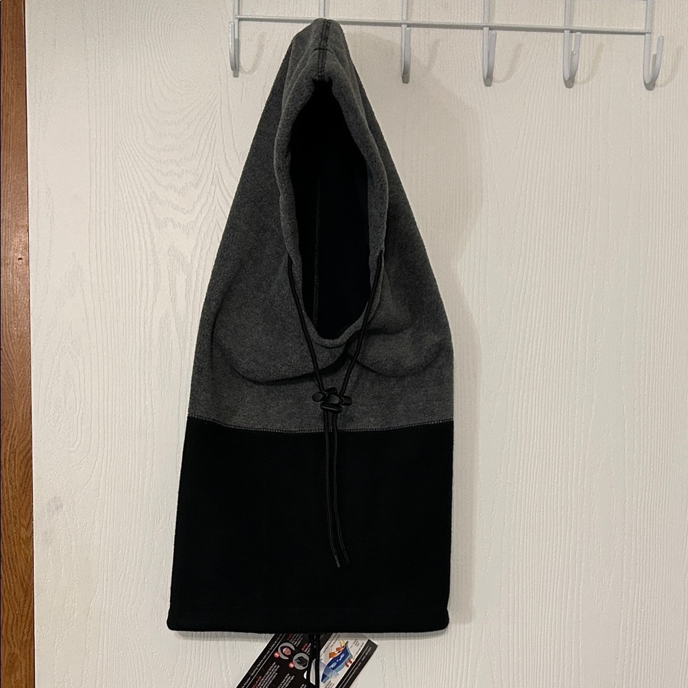 Arctic Summit 6-in-1 Gray and Black Reversible Fleece Hood